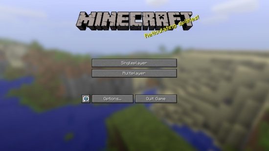  Minecraft title screen
